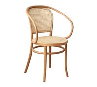 ZKALQECNF Sillón de mimbre de mimbre natural para relajarse, diseño clásico, cómodo y duradero, adecuado para uso en interiores y exteriores (natural)