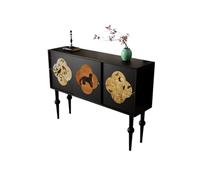 ZKALQECNF Smalle Haltafel in Retrostijl Met Drie Kastdeuren Geschikt Als Wanddecoratie in de HAL 120 cm Adornos