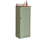 ZKALQECNF Zapatero de una Sola Puerta con persianas Transpirables y Estante Ajustable for Zapatos Dormitorio(Green)