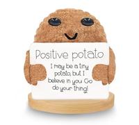 Zkaoai Positive Potato, Pocket Hug Mini Felpa, Divertida Muñeca Positiva de Patata, Peluche de Patata con Tarjeta de Energía Positiva, Regalo para Amigos, Padres Niños, para Decoración DIY