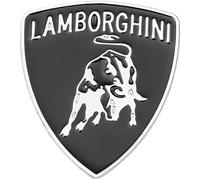 ZKAYHGG Emblema de Coche 3D para Lamborghini Huracán LP 640-4 Performante, Insignia Metálica para Capó Maletero Puerta Decoración Tuning Accesorios,Silver