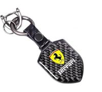 ZKAYHGG Llaveros de Coche para Ferrari GTC4Lusso/GTC4Lusso T, Llavero de Repuesto Llavero Antipérdidas Accesorios para Coche para Hombre y Mujer,Black