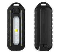 ZKcasA LED Rojo Azul Hombro Táctico Policía Linterna con Clip USB Recargable Antorcha Bicicleta Luz Trasera Casco Luz De Advertencia,B