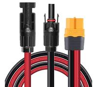 ZkeeShop Cable solar de 10 AWG, conector solar a XT60, adaptador de 6 mm², panel solar compatible con Ecoflow Bluetti Powerstation (0,6 m)