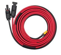 ZkeeShop - Cable solar de 3 m (XT60, 10 AWG, 6 mm2, compatible con Ecoflow, Bluetti, Anker)