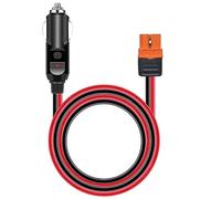 ZkeeShop Cable solar XT60i para encendedor de cigarrillos XT60i, cable de extensión XT60i-F de 14 AWG, cargador de coche de 12 V, adaptador de alimentación compatible con Ecoflow portátil (3 m)
