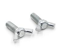 Zkensh-Pernos 1-10pcs pernos de ala de mariposa acero galvanizado M4 M5 M6 M8 M10 M12 Tornillos de pulgar de la cabeza del ala DIN316, Ampliamente utilizado(20 Mm,M4 10pcs)