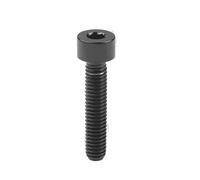 Zkensh-Pernos 2 tornillos de cabeza hexagonal de titanio de colores M3 M4 con rosca gruesa DIN912, tornillos con llave Allen, Ampliamente utilizado(M4xP0.7 Black,12mm (2Pcs))
