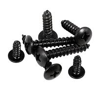 Zkensh-Pernos M2.6 M3 M.5 M4 M5 Acero con cabeza negra Tornillos autorroscantes, 10 piezas, Ampliamente utilizado(50mm,M3 x10pcs)