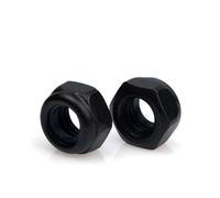 Zkensh-Pernos M2M2.5M3M4M5M6M8M10M12M14M16M20M22M24Nylon Lock Insert Nut Metric Thread Hex Self-locking Locknut 304 Stainless Steel Black, Ampliamente utilizado(Steel Black,M16 (2pcs))