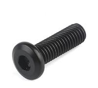 Zkensh-Pernos M5 m6 m8 Tornillos de muebles de muebles de muebles laterales de manejo de cabeza plana hipotenusa negra, 5/10pcs, Ampliamente utilizado(20 Mm,M6 (10Pcs))