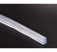 Zkenshan-Junta de Puerta de Cristal Puertas de Aluminio de la Vendimia y Tira de Vidrio de Ventanas,Tiras de Goma del Panel acústico del Sello Fijo, Glass Door Seal Strip Stop Shower Leaks