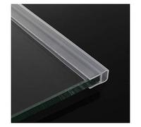 Zkenshan-Junta de Puerta de Cristal Tiras de Sellado de Puertas de Vidrio F U H FUS,Tira de Sello de Vidrio de Ventana de Goma de Silicona 1M 6-12MM, Glass Door Seal Strip Stop Shower Leaks