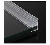 Zkenshan-Junta de Puerta de Cristal Tiras de Sellado de Puertas de Vidrio F U H FUS,Tira de Sello de Vidrio de Ventana de Goma de Silicona 1M 6-12MM, Glass Door Seal Strip Stop Shower Leaks