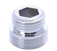 Zkenyao-Adaptadores de manguera Brass M24 * G1 / 2 "CHROME CHROME CHROMED CHROMED MASTERO 24 MOSTRO 1/2" Agua del grifo del grifo Adaptador, Fácil de instalar