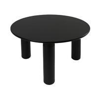 Zkfpet Mesa de Centro Redonda/Triangular, Mesa Auxiliar Pequeña, Mueble de Salón Negro, Se Puede Usar en Combinación, for Dormitorio y Balcón(Black Round,Large)