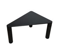 Zkfpet Mesa de Centro Redonda/Triangular, Mesa Auxiliar Pequeña, Mueble de Salón Negro, Se Puede Usar en Combinación, for Dormitorio y Balcón(Black Triangle,Small)