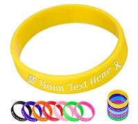 Zkgiftsdz Granel Personalizadas Silicona Pulsera Identificativa para Niños,Grabar Nombre y Número de Teléfono Correa Niños Antiperdida SOS Personalizada Pulseras Niños Goma Bandas