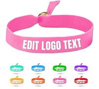 Zkgiftsdz Pulseras de Tela Personalizadas a Granel para Eventos y Fiestas, Pulseras de Tela Personalizadas con Texto y Logotipo Pulseras de Identificación de Admisión