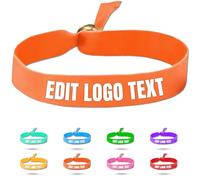 Zkgiftsdz Pulseras de Tela Personalizadas a Granel para Eventos y Fiestas, Pulseras de Tela Personalizadas con Texto y Logotipo Pulseras de Identificación de Admisión