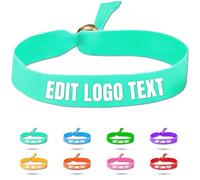 Zkgiftsdz Pulseras de Tela Personalizadas a Granel para Eventos y Fiestas, Pulseras de Tela Personalizadas con Texto y Logotipo Pulseras de Identificación de Admisión