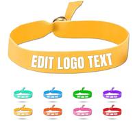 Zkgiftsdz Pulseras de Tela Personalizadas a Granel para Eventos y Fiestas, Pulseras de Tela Personalizadas con Texto y Logotipo Pulseras de Identificación de Admisión