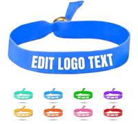 Zkgiftsdz Pulseras de Tela Personalizadas a Granel para Eventos y Fiestas, Pulseras de Tela Personalizadas con Texto y Logotipo Pulseras de Identificación de Admisión