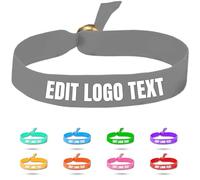 Zkgiftsdz Pulseras de Tela Personalizadas a Granel para Eventos y Fiestas, Pulseras de Tela Personalizadas con Texto y Logotipo Pulseras de Identificación de Admisión