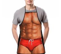 ZKGYUS 1 Pieza Delantal Cocina Hombre Divertido, Delantal Sexy Hombre para Fiesta de Barbacoa