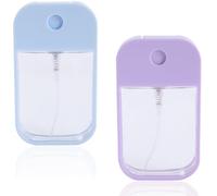 ZKGYUS 2 Piezas Mini Botella de Vidrio para Perfume,Botella Atomizadora de Perfume Reutilizable,Aceites y Agentes Fijadores,Para Líquidos Cosméticos, Muestras de Perfume,45ml