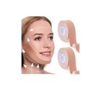 ZKGYUS 2 Rollos Face Lift Tape, 2.5cmx5m Parches Antiarrugas Faciales, Parches Faciales Antiarrugas, Reductor y Antiarrugas Cuidado Facial piel Compacto, Cinta de Estiramiento Facial