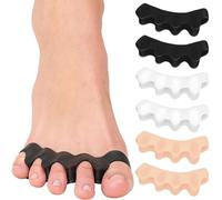 ZKGYUS 3 Pares Separadores de Dedos de Los Pies Meñique Individual Separadores Dedos Pies Silicona Pequeño Elástico Separador Dedos Pie Gel Universal Gel Toe Spacers para Dedos Superpuestos Martillo