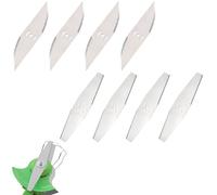 ZKGYUS 8 cuchillas de metal para desbrozadora de césped, hoja de repuesto de metal, hoja de sierra de repuesto, accesorios para desbrozadora eléctrica con batería
