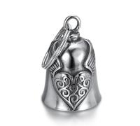 ZKGYUS Llavero Colgante Moto, Campana de Moto, Llavero de Campana Lucky Bell Inoxidable, Guardian Campana de Suerte para Moto, Soporte para Campanilla Moto, En una fina bolsa de terciopelo