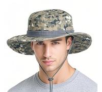 ZKGYUS Sombrero de Pescador táctico, Tactical Boonie Hat, Sombrero Redondeado de Camuflaje Pescador Sun Protection Cap para Outdoor Climb Camping