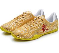 ZKHD Artes Marciales Zapatillas Tai Chi Zapatos Wushu Zapatos Ligeros Entrenamiento Taekwondo para Entrenamiento Diario Ejercicios Matutinos,Yellow-40