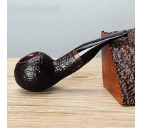 ZKHD Juego de tubos de tabaco, pasillo de madera hecho a mano con tubo de humo con soporte para tubos y otros accesorios para fumadores y caja de regalo, regalo festivo perfecto