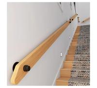 zklaseot Barandilla para Escaleras - Kit Completo, Pasamanos De Seguridad De Madera Maciza, Pasamanos Antideslizantes para Interiores, Montaje En Pared, Apta para Casas, Villas(150cm)