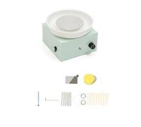 ZKLGS Herramientas for Hacer cerámica Artesanal: Kit de Torno eléctrico con Plato Giratorio Ajustable de aleación de Zinc(Groen)