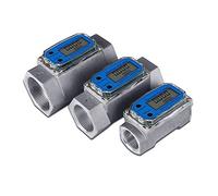 ZKLGS Medidor de Flujo Medidor de Flujo de turbina Digital Medidor de Flujo Indicador de Flujo electrónico PCB Contador de Sensor Combustible de Gasolina Queroseno Metanol Agua(2 Inch)