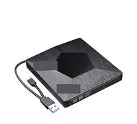 ZKLGS Reproductor de DVD para TV, Unidad de DVD Externa Unidad óptica USB/Tipo C Reproductor de CD ROM Grabador de CD-RW Grabador de Lector portátil for computadora portátil para películas Familiares