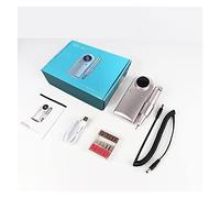 ZKLGS Torno para Uñas Máquina de manicura de Taladro de uñas Recargable de 45000RPM, Taladro de uñas Profesional con Pantalla LCD, Juego de Taladro inalámbrico portátil Nail Art(Silver Set)