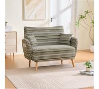 ZKLOEP Sofá moderno de dos plazas, cómodos reposabrazos con cojines y bolsa de almacenamiento, sofá profundo cómodo para dormitorio, habitación pequeña y apartamentos