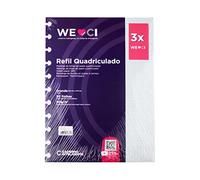 ZKMAGIC Bloco refil grande quadriculado branco 90g com 50 folhas Cirg4025 Caderno Inteligente