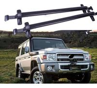 ZKNing Portaequipajes Techo 2 uds Barras Techo para Toyota LC76 70 Land Cruiser 76 Without Railing 2010+ Barras de Techo Auto Barras Laterales aleación Aluminio Cruzadas Baca Rieles