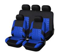 ZKSJFU 9 Pieces Funda Asiento Coche para Dacia Sandero Stepway 3.Gen 2.Gen 2016-2025, Respirable Fundas Asientos Coche Universales Compatible con Airbag Lateral Protector Asiento,E-Blue