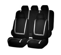 ZKSJFU Cubre Asientos Coche para BMW X6 X6M E71 E72 F16 F96 G06 30i 30d 40i 40d M50i X6M, Transpirables Fácil de Limpia Suave y Transpirable para Funda de Asiento Coche,A-Black