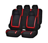 ZKSJFU Cubre Asientos Coche para Emgrand X7 Sport Geely BO Yue Boyue, Transpirables Fácil de Limpia Suave y Transpirable para Funda de Asiento Coche,B-Red