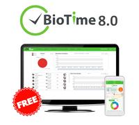 ZKTECO ZK-BIOTIME8-2 Licencia software control de presencia - 2 dispositivos / 100 usuarios / 1 APP - Fichajes remotos con ZK-BI