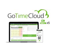 ZKTECO ZK-GOTIMECLOUD-5 Licencia nube control de presencia - 5 usuarios / 5 APPs incluidas - Fichajes remotos con localización G